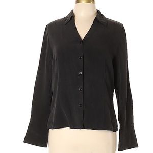 Caslon Black 100% Silk Blouse Shirt